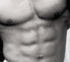 Waschbrett-Bauch